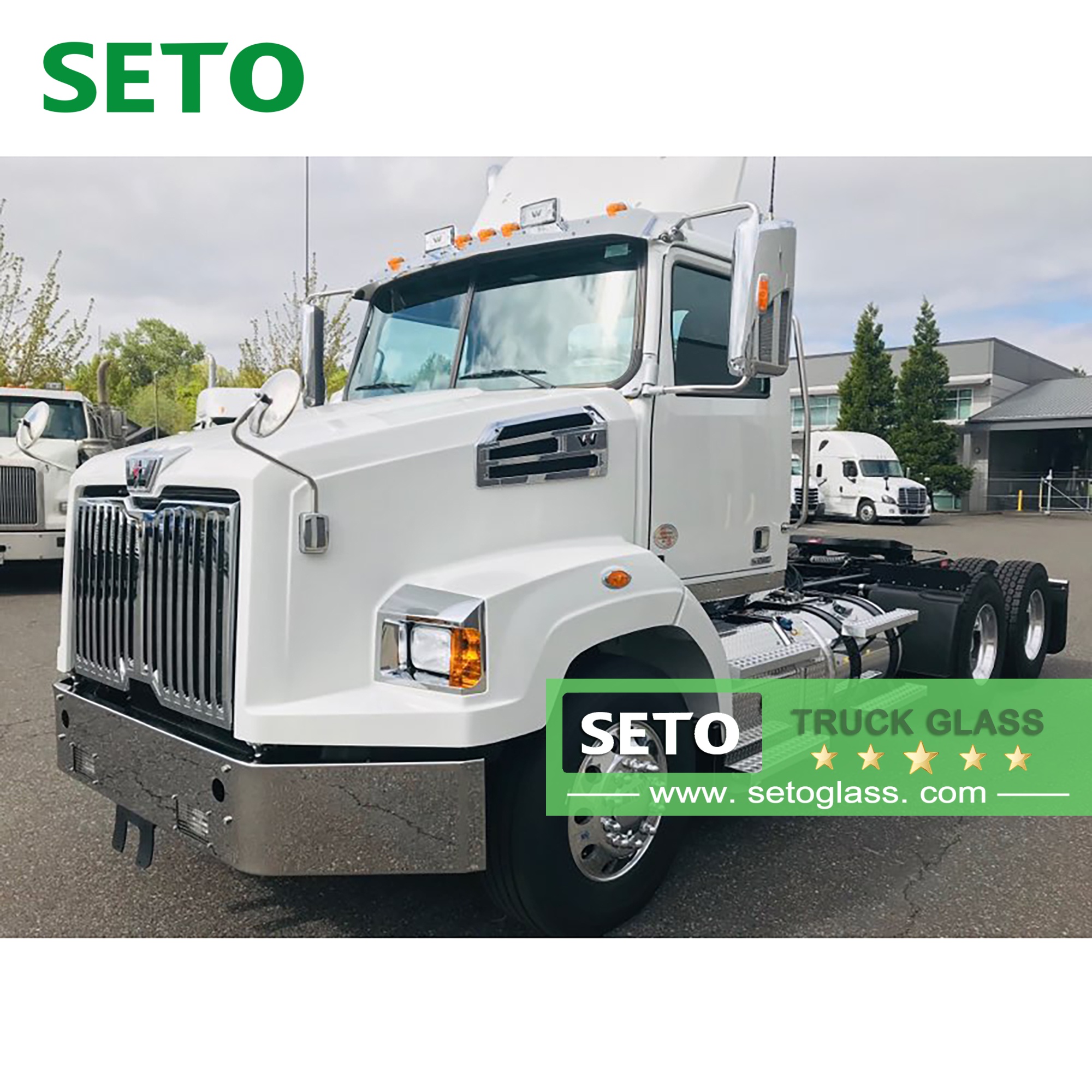 รถบรรทุกด้านหน้ากระจกหน้าประตูหน้าต่างกระจกสำหรับ Hino