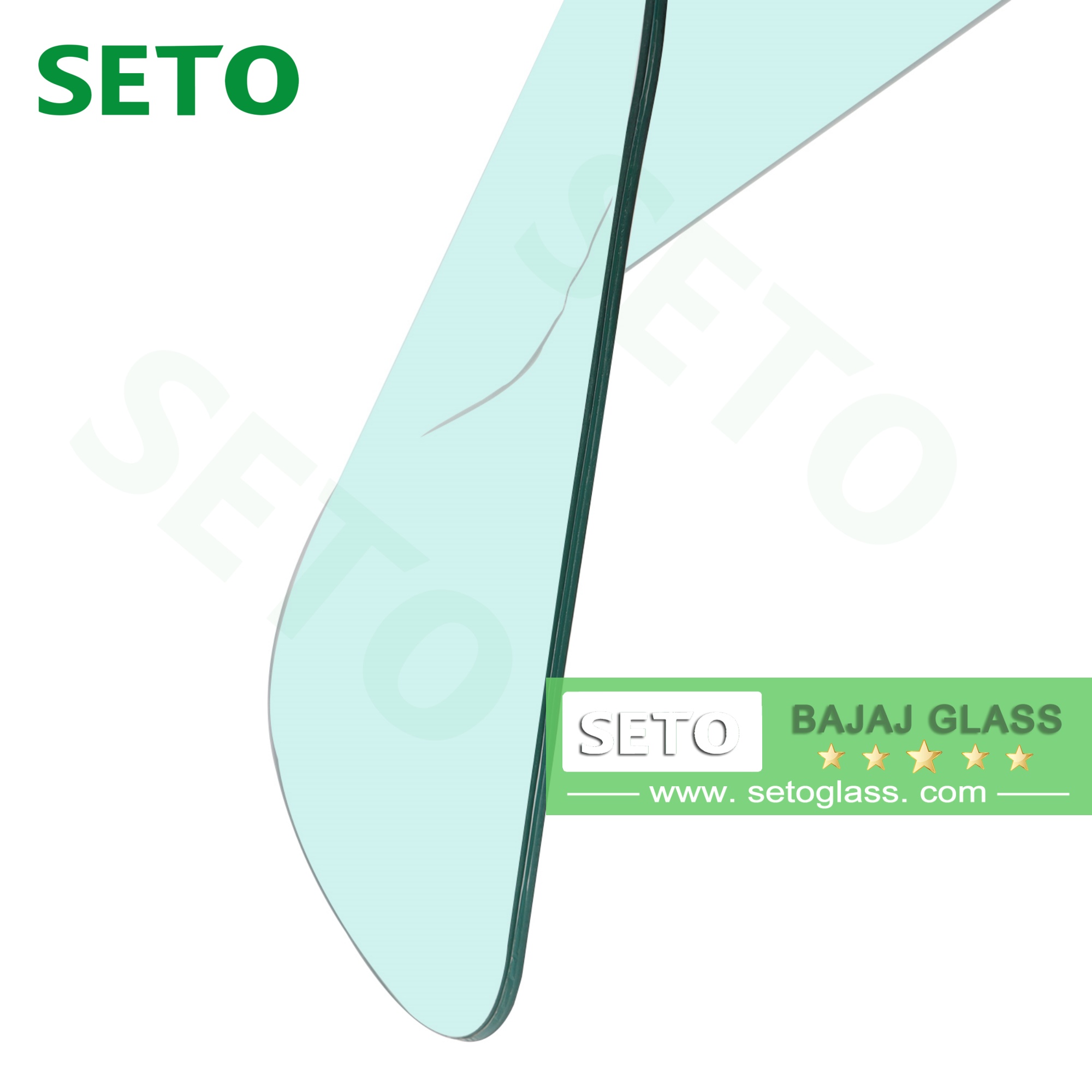 ล้อลามิเนตกระจกหน้ารถมอเตอร์ไซค์สามล้อสำหรับ Bajaj TVS tuk tuk