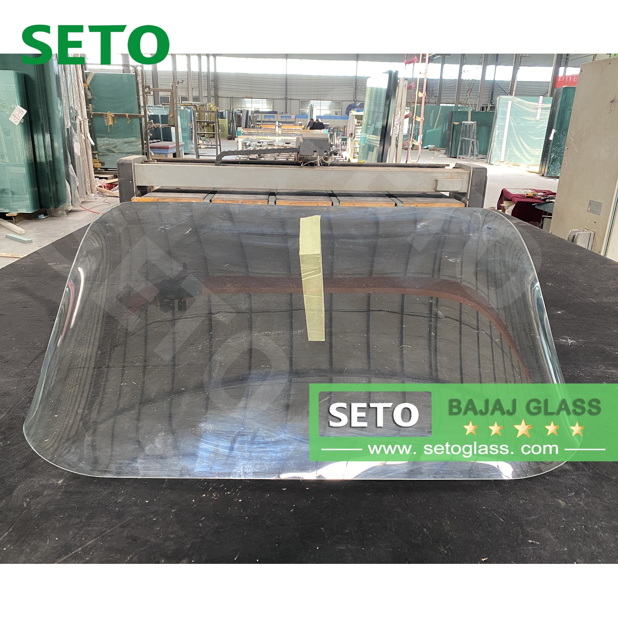 ลามิเนตอารมณ์ E Rickshaw แก้วสามล้อ Bajaj 205 อะไหล่กระจกกระจกหน้ารถ